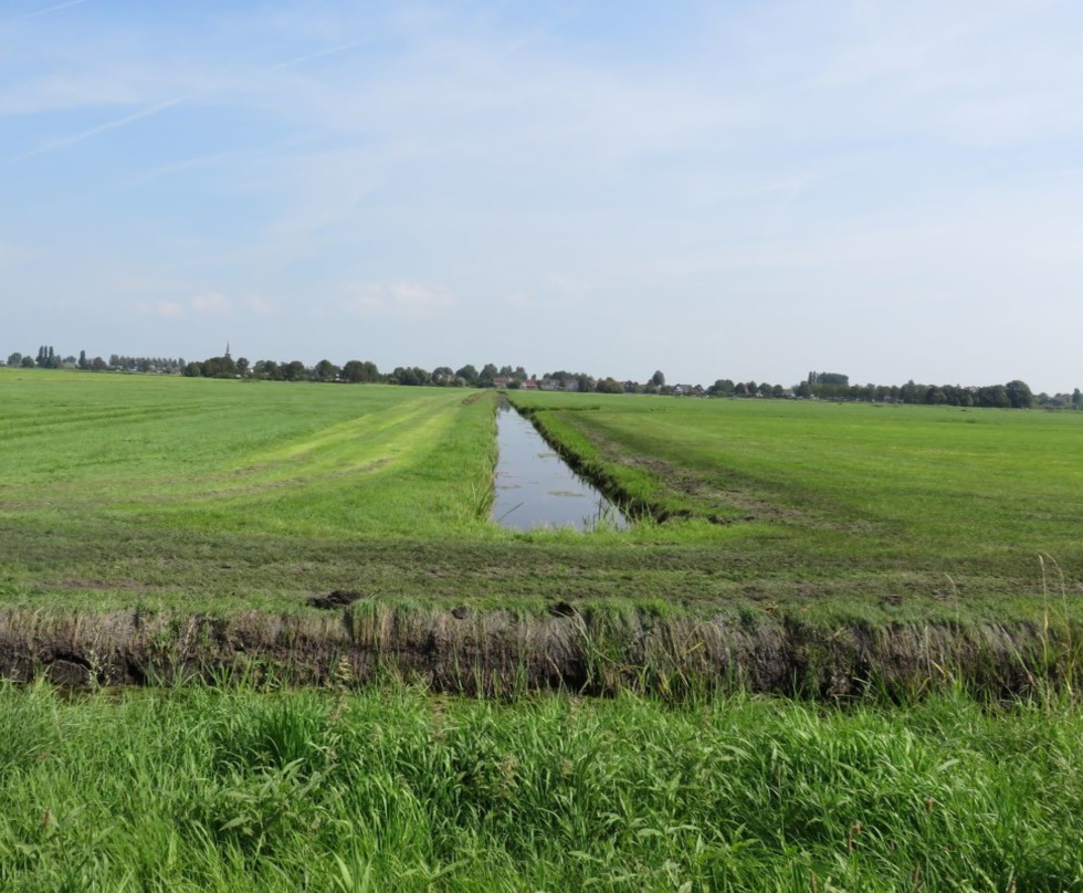 Foto: onderwaterdrainage ten behoeve van agrarisch gebruik