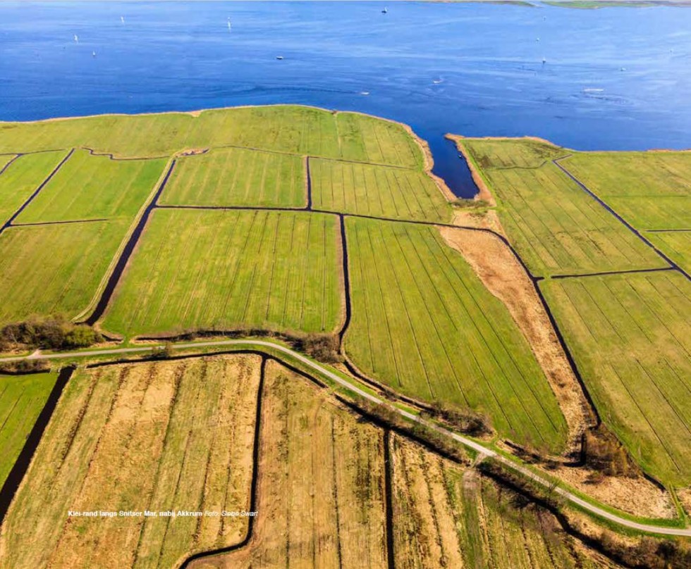 Luchtfoto landschap klei-rand