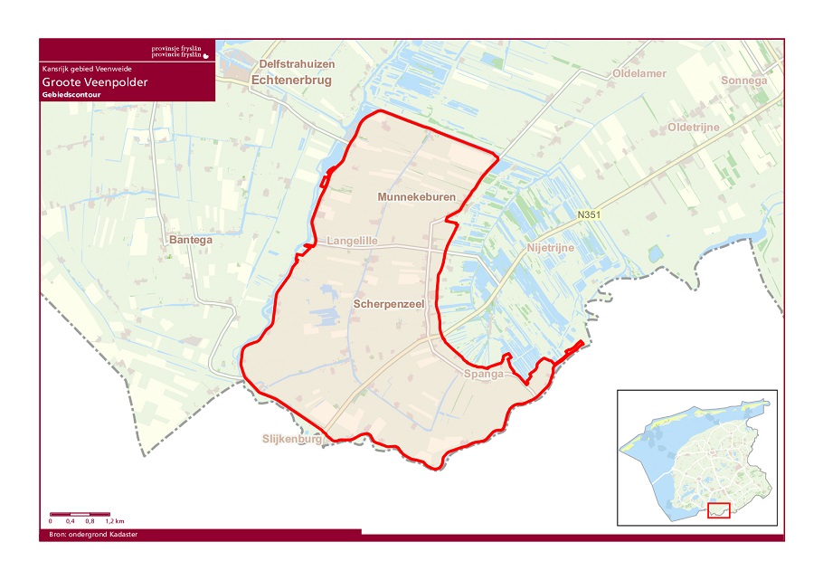 Contourkaart Groote Veenpolder